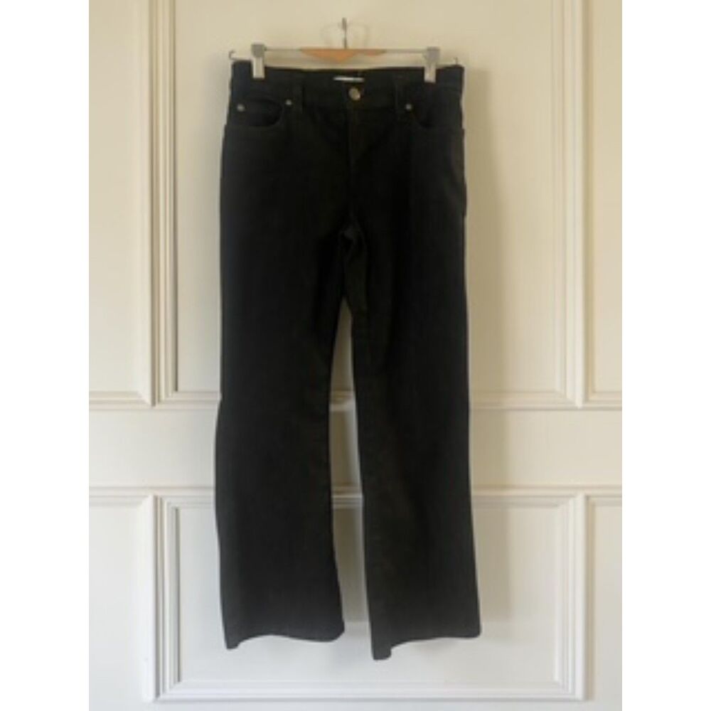 Eileen Fisher Women's 2P Black Organic Cotton Stretch Crop Ankle Jeans 5-Pocket